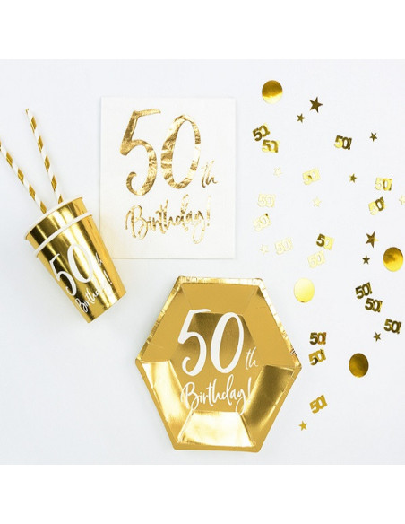 50 JAHRE GOLD-PARTY-DEKO