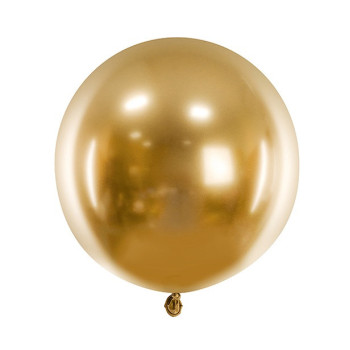 Palloncino rotondo Oro Satinato 60 cm – decorazione compleanno | BelleFete.ch
