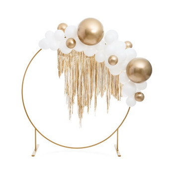 Ballon rond Or Satiné 60 cm – décoration anniversaire | BelleFete.ch 2