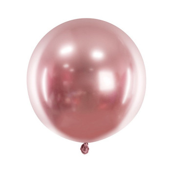 PALLONCINO TONDO EFFETTO SPECCHIO ORO ROSA