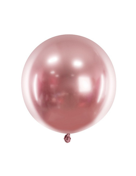 RUNDER BALLON MIT SPIEGELEFFEKT IN ROSA GOLD RUNDER BALLON MIT SPIEGELEFFEKT IN ROSA GOLD