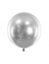 runder chromsilberner Ballon