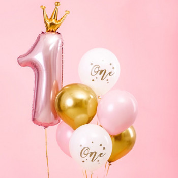 Luftballons 1. Geburtstag Mädchen in der Schweiz