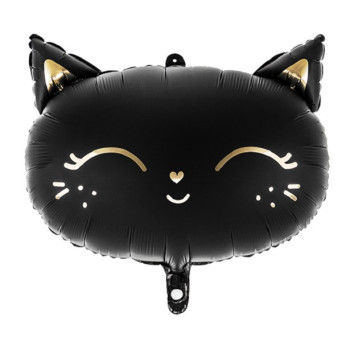 Partyballon aus Aluminium Schwarze Katze - Geburtstagsdekoration Thema Katzen - Bellefete.ch – Schweizer Shop