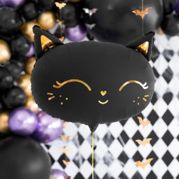 Partyballon aus Aluminium Schwarze Katze - Geburtstagsdekoration Thema Katzen - Bellefete.ch – Schweizer Shop 2