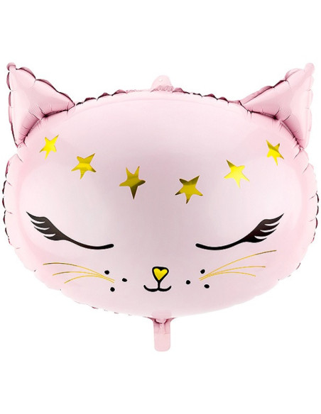 Ballon de fête en aluminium Chat Rose - Déco de fête enfant Thème Chats - Bellefete.ch – Boutique Suisse