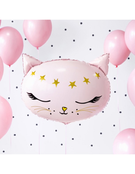 Palloncino per feste a tema gatto rosa - Decorazione per feste per bambini a tema gatto Palloncino per feste a tema gatto rosa - Decorazione per feste per bambini a tema gatto