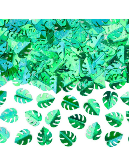 Coriandoli di festa - Foglie verdi - Decorazione della tavola - Bellefete.ch