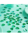 Grünes Blattkonfetti in der Schweiz