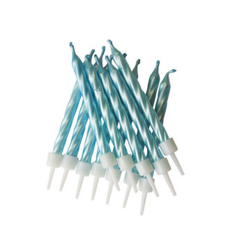 Candele a spirale Azzurro - Accessorio Deco Tavolo e Torta - Bellefete.ch