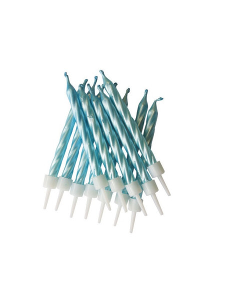 Candele a spirale Azzurro - Accessorio Deco Tavolo e Torta - Bellefete.ch