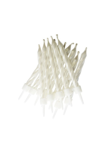 Candele di compleanno a spirale bianche - Accessori per feste e compleanni - Bellefete.ch