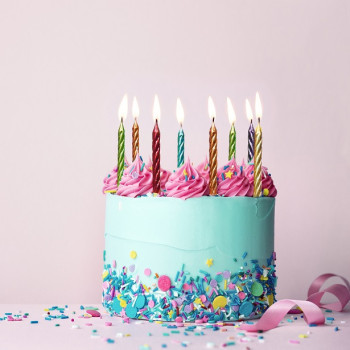 Regenbogen-Spiral-Geburtstagskerzen - Zubehör für Partys und Geburtstage - Bellefete.ch 2