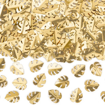 Festliche Konfetti - Goldene Blätter - Gold Tischdekoration - Bellefete.ch