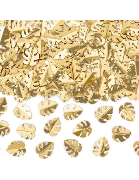 Festliche Konfetti - Goldene Blätter - Gold Tischdekoration - Bellefete.ch