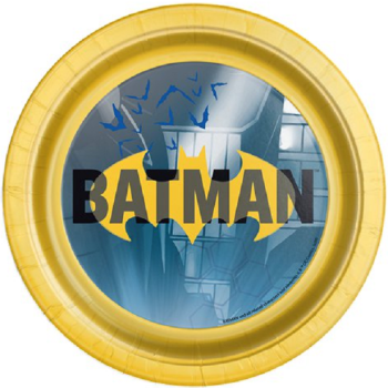 Assiettes à dessert Batman pour enfants, motif super-héros, vaisselle colorée
