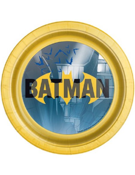 Piatti da dessert Batman per bambini, motivo supereroe, stoviglie colorate