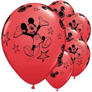 Palloncini Topolino Rosso - Accessori Festa Compleanno Disney - Bellefete.ch