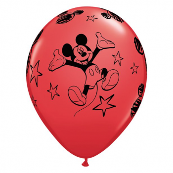 Rote Mickey-Ballons in der Schweiz