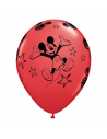 Rote Mickey-Ballons in der Schweiz