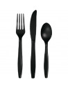 Couverts noirs fourchettes noirs couteaux noirs cuillères noirs