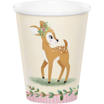 Partygläser "Deer Little One" - Hirsch Thema für Geburt und Geburtstag - Bellefete.ch - Schweiz