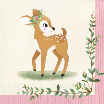 Serviettes "Deer Little One" - Déco de fête Bambi - Bellefete.ch - Suisse