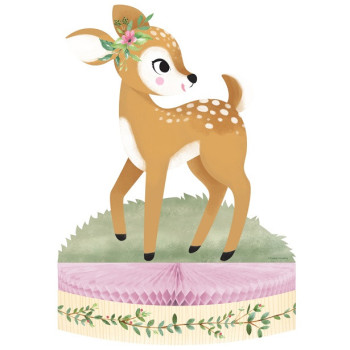Centrotavola in carta "Deer Little One" - Decorazione festa bambini - Bellefete.ch - Svizzera