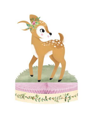 Centre de table en papier "Deer Little One" - Déco de fête enfants - Bellefete.ch - Suisse