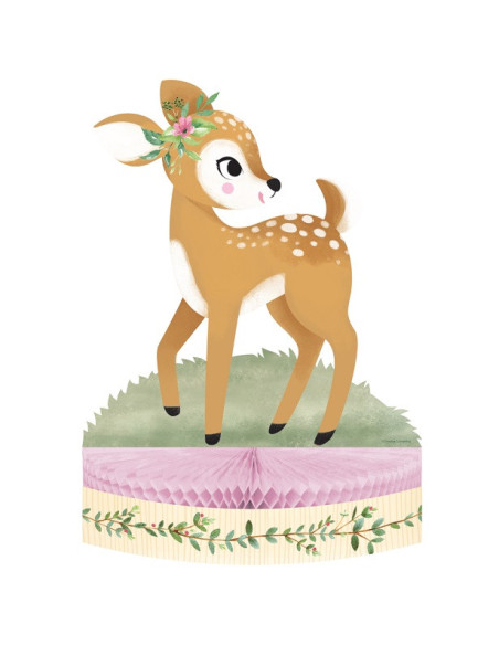 Centrotavola in carta "Deer Little One" - Decorazione festa bambini - Bellefete.ch - Svizzera