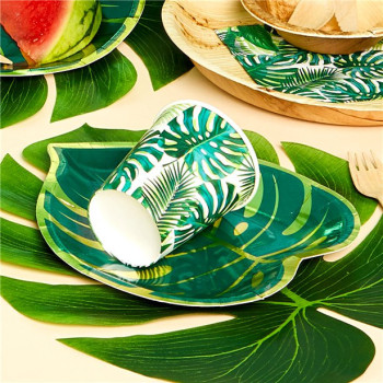 assiettes en forme de feuille de palmier 2