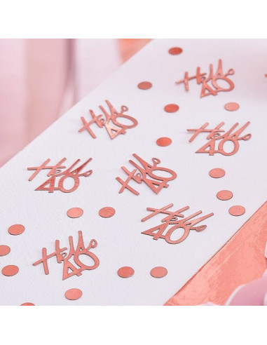 confettis 40 ans rose gold pas cher en suisse