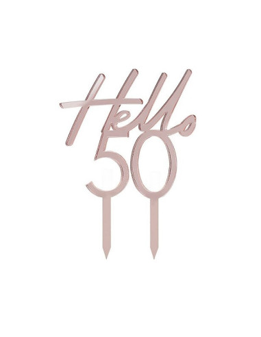 ROSE GOLD 50 JAHRE KUCHENDEKO