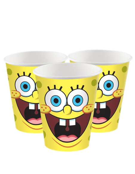 Bicchieri di compleanno SpongeBob - Stoviglie festa e compleanno bambino - Bellefete.ch