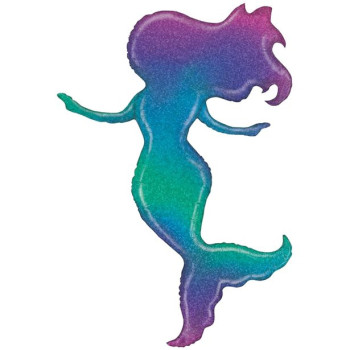 Grande palloncino da festa in alluminio Sirena Pailleté - Decorazione di compleanno Sirena Mermaid - Bellefete.ch