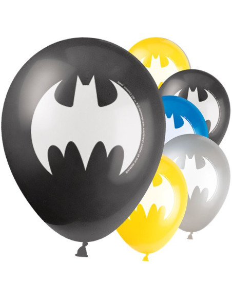 8 palloncini Batman in lattice per la decorazione compleanno bambino supereroi