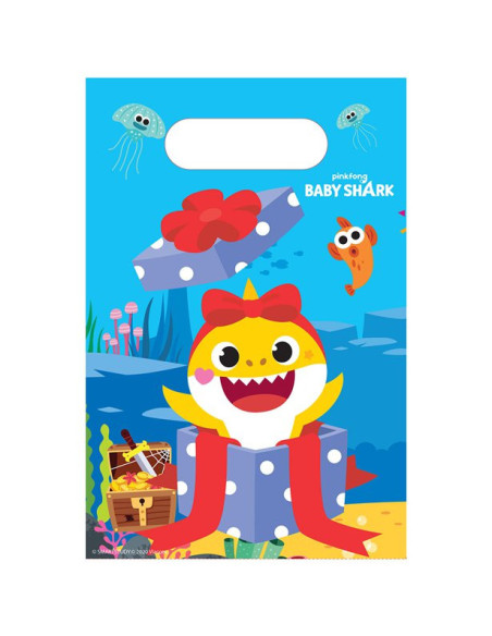 8 Bustine di festa di compleanno Baby Shark - Compleanno Ragazza o Ragazzo - Bellefete.ch - Più di 50 Temi di Festa per Bambini