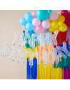 palloncino di buon compleanno con coriandoli