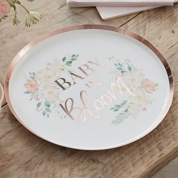 Partyteller "Baby in Bloom" - Tischdekoration Baby Shower - Bellefete.ch