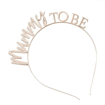 Serre-tête "Mummy to be" en Rose Gold - Accessoire Baby Shower - Bellefete.ch 2
