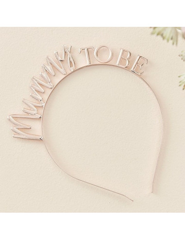 Serre-tête "Mummy to be" en Rose Gold - Accessoire Baby Shower - Bellefete.ch
