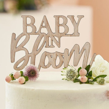 Kuchendekoration "Baby in Blüte" - Babyparty - Kuchendekoration - Bellefete.ch