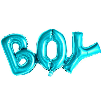 Aluminiumballon "Boy" blau - Bellefete.ch - Schweiz - Baby Shower