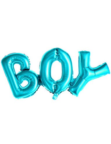 Aluminiumballon "Boy" blau - Bellefete.ch - Schweiz - Baby Shower