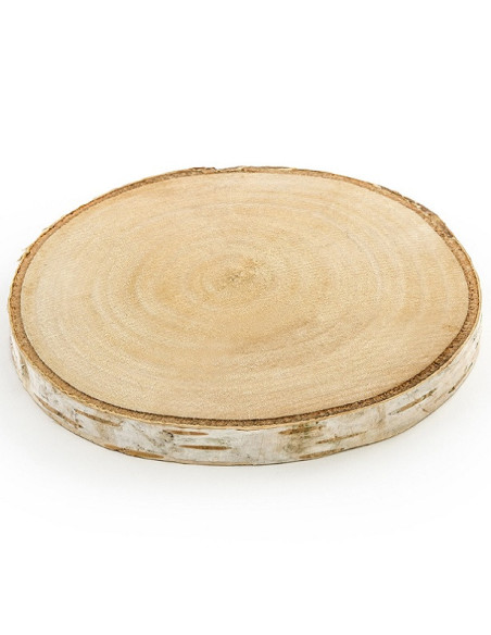Unterlegscheiben aus Naturholz - 10 bis 12 cm - Tischdekoration - Bellefete.ch