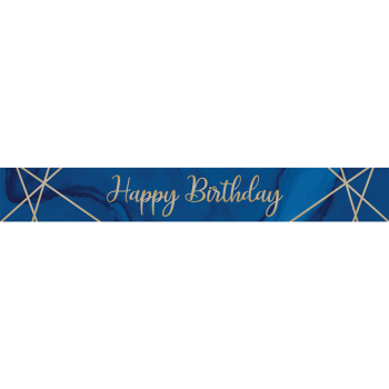 banniere d'anniversaire bleu marine 2