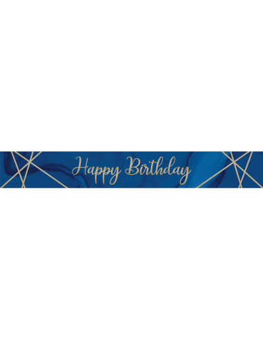 Alles Gute zum Geburtstag, marineblaue Geburtstagsgirlande
