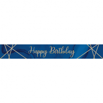 Alles Gute zum Geburtstag, marineblaue Geburtstagsgirlande