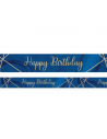 striscione di compleanno blu navy