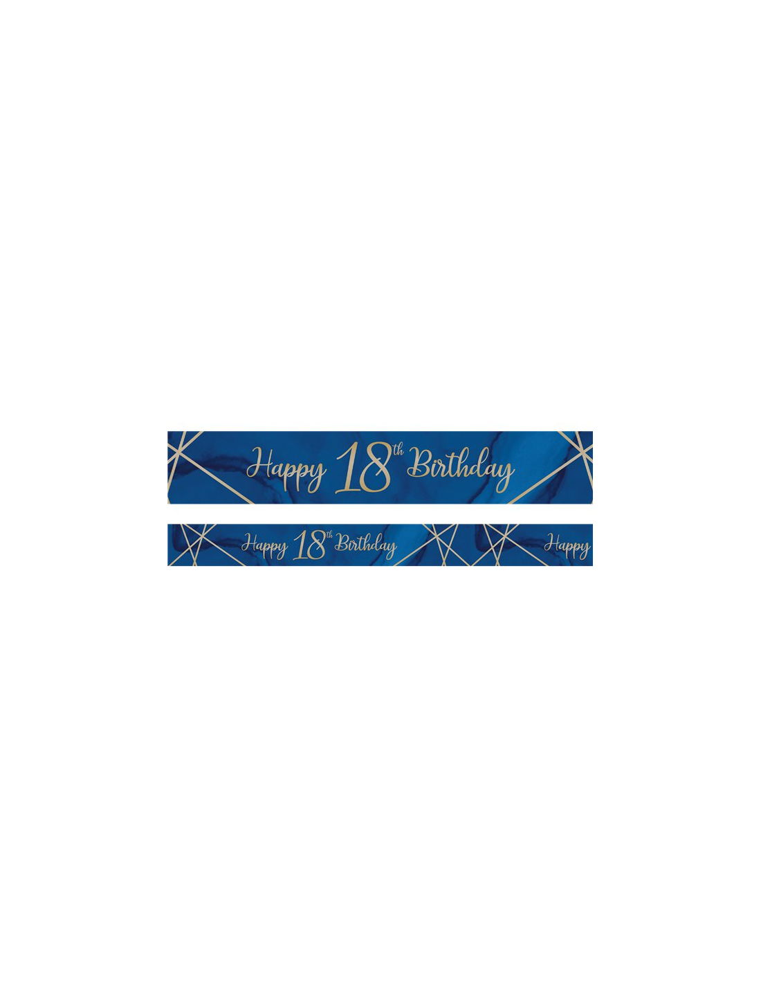 Striscione Olografico Per 8° Compleanno – Blu, Lunghezza 3,9 M – Decorazione Feste Interni/Esterni
